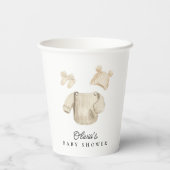 Gobelets En Papier Shower Baby Clothes (Verso)
