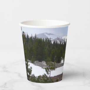 Gobelets En Papier Sierra Nevada Montagnes et neige à Yosemite