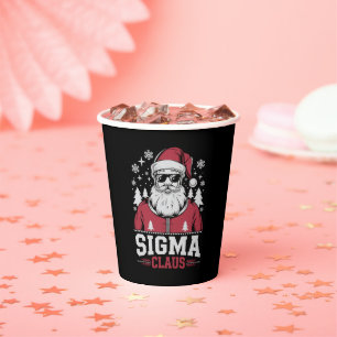 Gobelets En Papier Sigma Claus Cool Père Noël Rizz Rizzler Memes