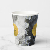 Gobelets En Papier Signature Black Gold Foil Sea Crystals (Droite)