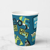 Gobelets En Papier Signes et camions de construction (Droite)