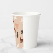Gobelets En Papier Silhouette de chat (Gauche)