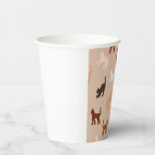 Gobelets En Papier Silhouette de chat (Droite)