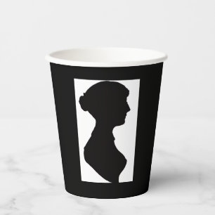 Gobelets En Papier Silhouette de Jane Austen