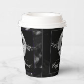 Gobelets En Papier Silhouette de sorcière noire Halloween (Droite)