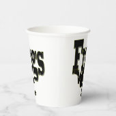 Gobelets En Papier Silhouette d'une Escalade de grenouille dans le mo (Droite)