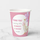 Gobelets En Papier Silly Goose 1er anniversaire (Verso)