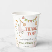 Gobelets En Papier Silly Goose 1er anniversaire (Verso)