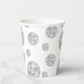 Gobelets En Papier Silver Retro Disco Ball Fête des mariées Super (Droite)