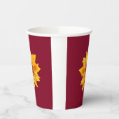 Gobelets En Papier Simple Bourgogne Gold Autumn Celebrink Boire (Gauche)