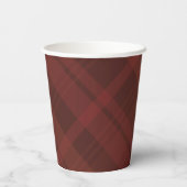 Gobelets En Papier Simple chute plaid élégant Thanksgiving (Verso)