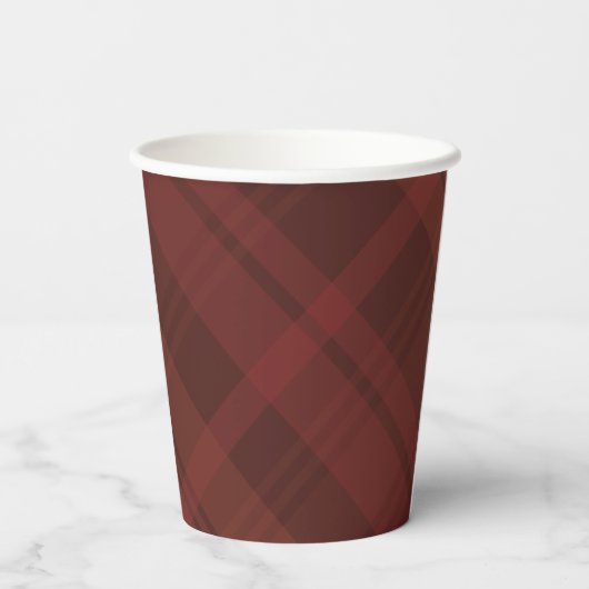 Gobelets En Papier Simple chute plaid élégant Thanksgiving (Verso)