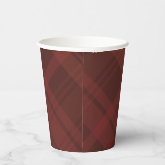 Gobelets En Papier Simple chute plaid élégant Thanksgiving (Droite)