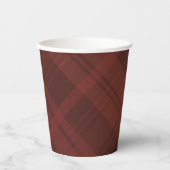 Gobelets En Papier Simple chute plaid élégant Thanksgiving (Recto)