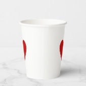 Gobelets En Papier Simple cœur rouge de la Saint-Valentin (Droite)