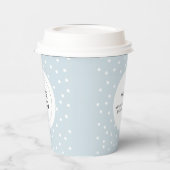 Gobelets En Papier Simple Dusty Blue Minimal Business Logo Personnali (Gauche)