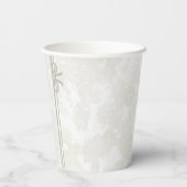 Gobelets En Papier Simple Elegant Custom Name Bridal Shower (Verso)