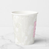 Gobelets En Papier Simple Elegant Custom Name Bridal Shower (Droite)