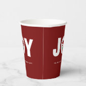 Gobelets En Papier Simple Elegant Cute Père Noël Christmas Joy Party (Droite)