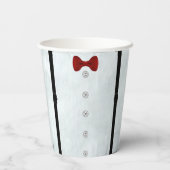 Gobelets En Papier Simple Elegant Little Gentleman Baby shower Party (Verso)