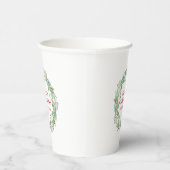 Gobelets En Papier Simple élégante couronne moderne Noël (Droite)