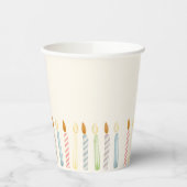 Gobelets En Papier Simple fête des bougies d'anniversaire (Gauche)