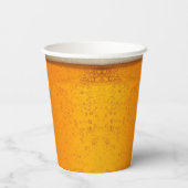 Gobelets En Papier Simple Gold Beer Monogram Christmas party (Verso)