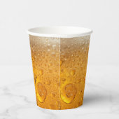 Gobelets En Papier Simple Gold Beer Monogram Christmas party (Droite)