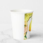 Gobelets En Papier Simple mignon citron anniversaire (Droite)