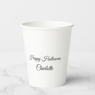 Gobelets En Papier SIMPLE MINIMAL.CUTIE AJOUTEZ NOM BÉBÉ joyeux Hallo