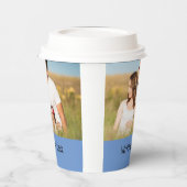 Gobelets En Papier simple minimum ajouter votre texte photo noël      (Gauche)