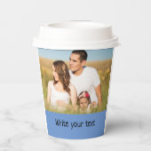 Gobelets En Papier simple minimum ajouter votre texte photo noël      (Verso)