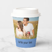 Gobelets En Papier simple minimum ajouter votre texte photo noël      (Recto)