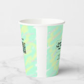 Gobelets En Papier Simple minimum q r code ajouter logo code d'analys (Gauche)