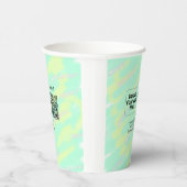 Gobelets En Papier Simple minimum q r code ajouter logo code d'analys (Droite)