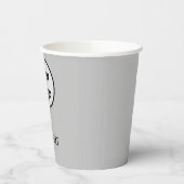 Gobelets En Papier SIMPLE MODERNE AJOUTER VOS tasses de papier LOGO (Gauche)
