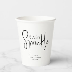 Gobelets En Papier Simple moderne Neutral Bébé Sprinkel