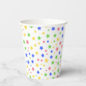 Gobelets En Papier Simple moderne Pastel Star fête d'anniversaire col (Verso)