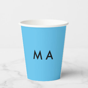 Gobelets En Papier Simple monogram add your name letter man minimal t