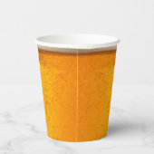 Gobelets En Papier Simple Monogramme de bière dorée Soirée de Noël (Droite)
