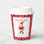 Gobelets En Papier Simple Santa Clause Noël (Recto)