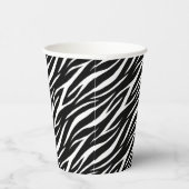 Gobelets En Papier Simple Zebra Print Black White Cute Modern Motif (Droite)