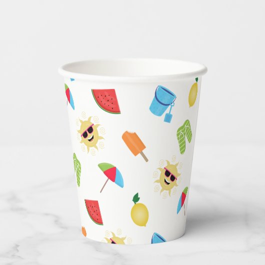 Gobelets En Papier Simplement été (Verso)
