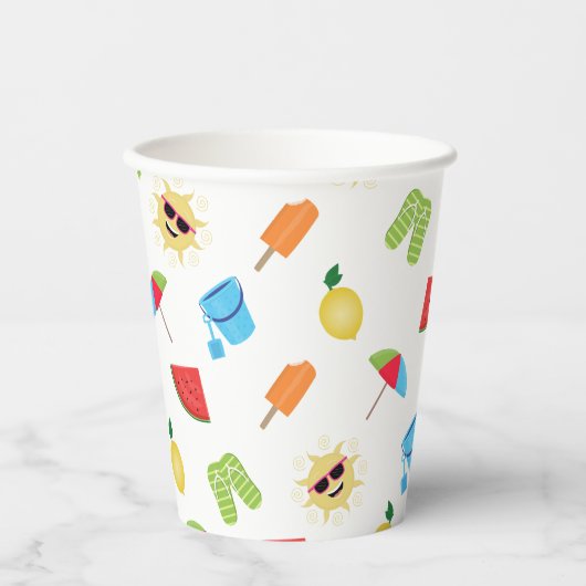 Gobelets En Papier Simplement été (Recto)