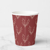 Gobelets En Papier Simply Christmas Collection - Holly (Droite)