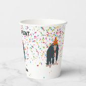 Gobelets En Papier Singe Chimpanzé Fête Animaux Fête Fête (Verso)