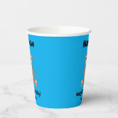 Gobelets En Papier Singe sur bleu (Gauche)