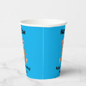 Gobelets En Papier Singe sur bleu (Droite)