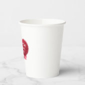 Gobelets En Papier Singles valentine's day sarcastic text on heart (Gauche)