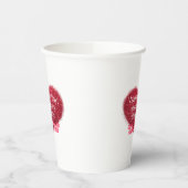 Gobelets En Papier Singles valentine's day sarcastic text on heart (Gauche)